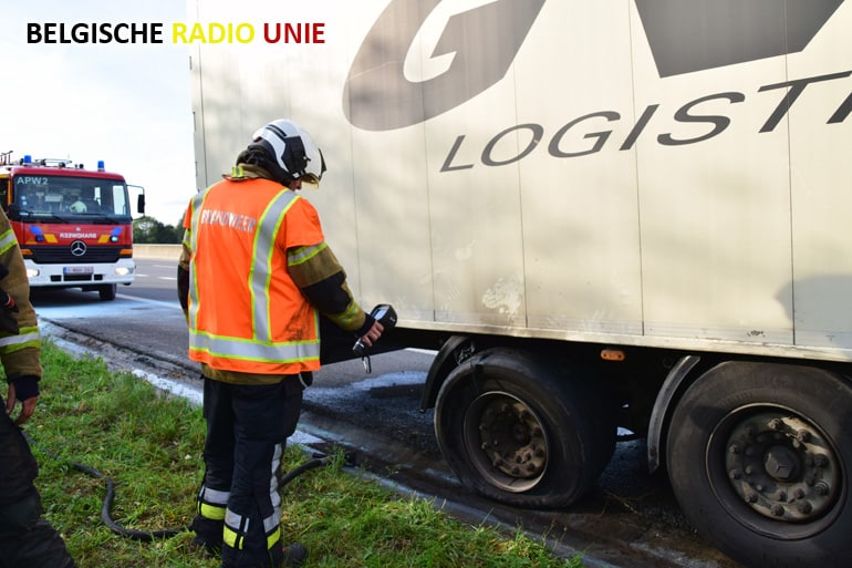 Oververhit wiel van vrachtwagen net op tijd kunnen blussen