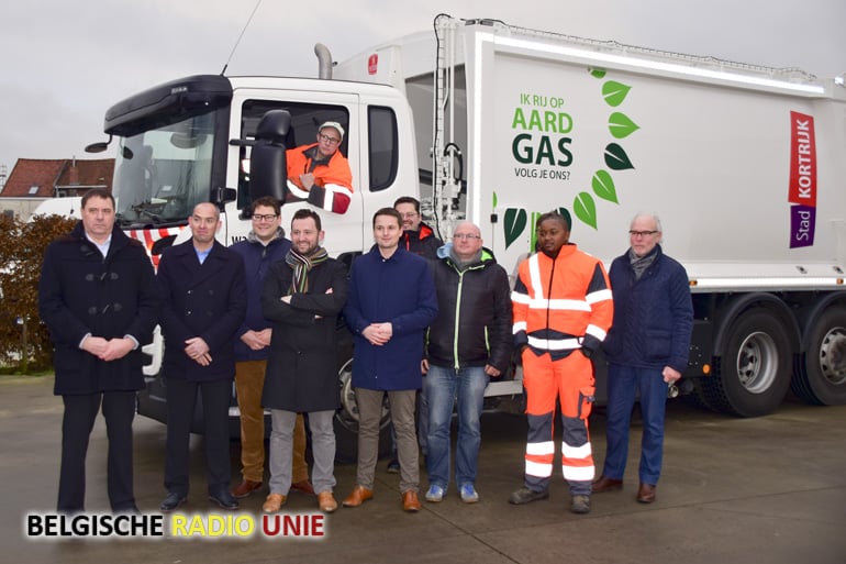 Kortrijk koopt nieuwe klimaatvriendelijke vuilniswagen op CNG (aardgas)