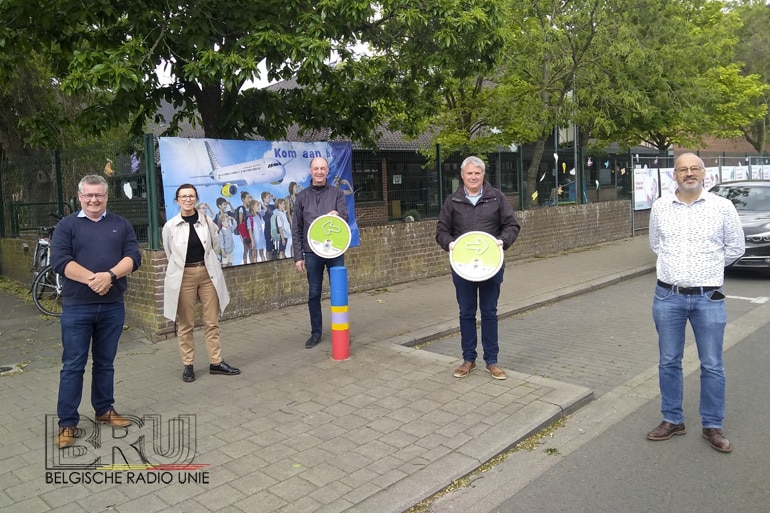 Fietsroute grote fietsexamen voortaan voorzien van permanente bewegwijzering in Kuurne