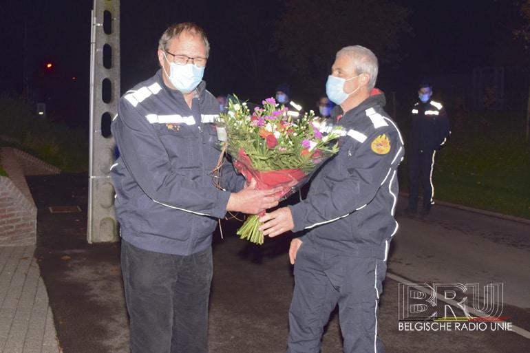 Brandweer kapitein – dienstchef Johan Vandewalle na 44 jaar dienst met pensioen