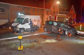 Twee gewonden gevallen bij een zwaar verkeersongeval in Kuurne