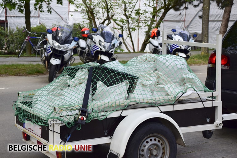 Politie organiseert een controleactie op aanhangwagens