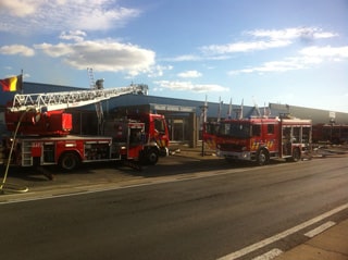 In Kuurne is brand uitgebroken bij Volcke Aerosol Company