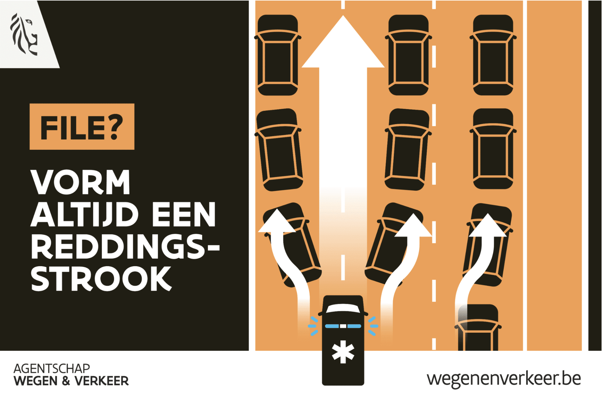 Reddingsstrook gekend bij 4 op 5 bestuurders