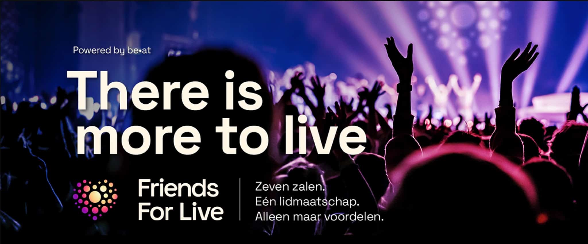 Friends For Live: de nieuwe community voor concert-en theaterliefhebbers uit de startblokken