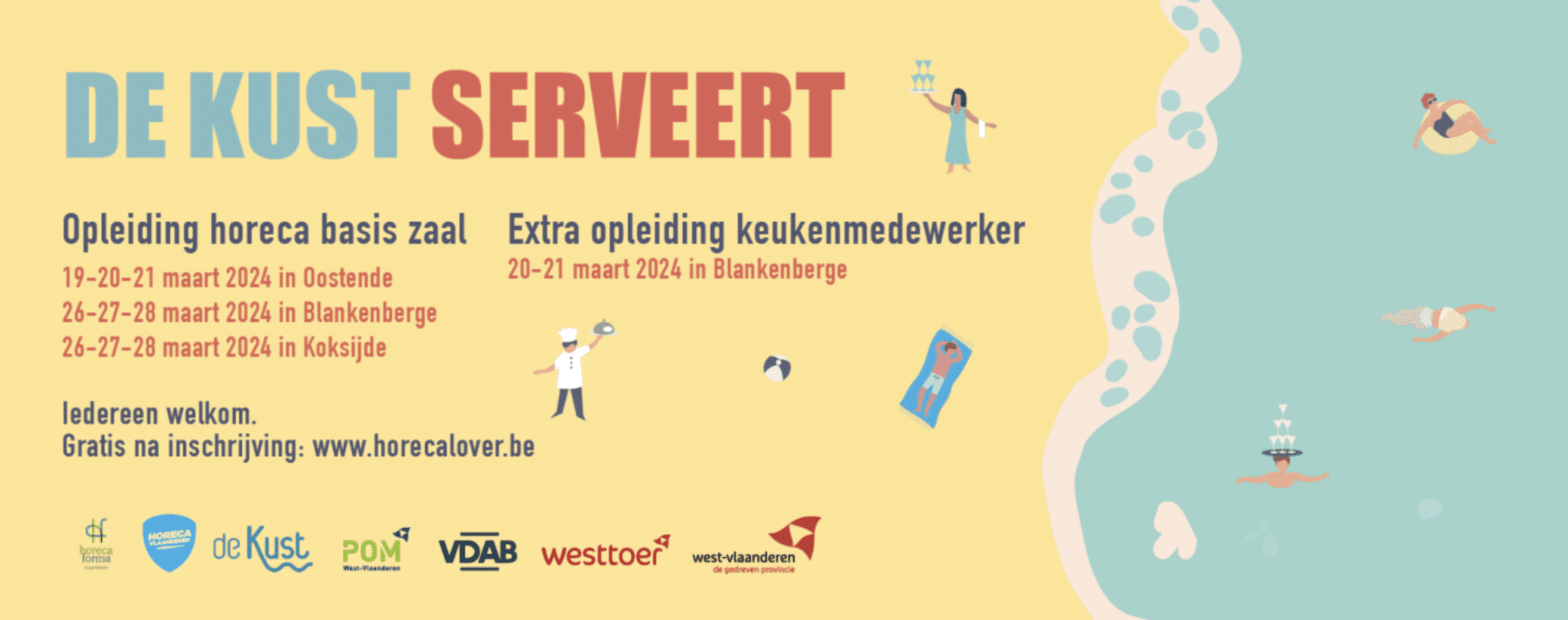 Gratis opleiding voor jobstudenten en flexi-jobbers in kusthoreca 