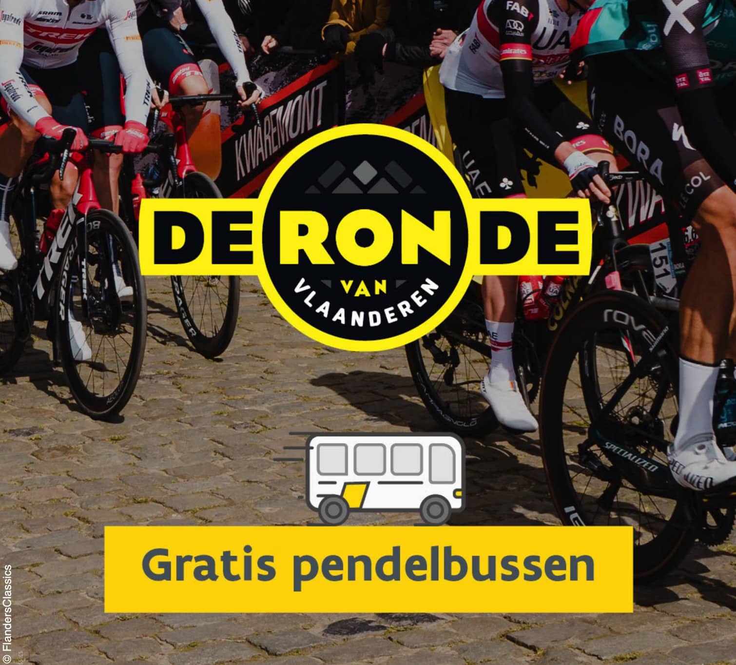 Gratis met de pendelbus naar de Ronde van Vlaanderen