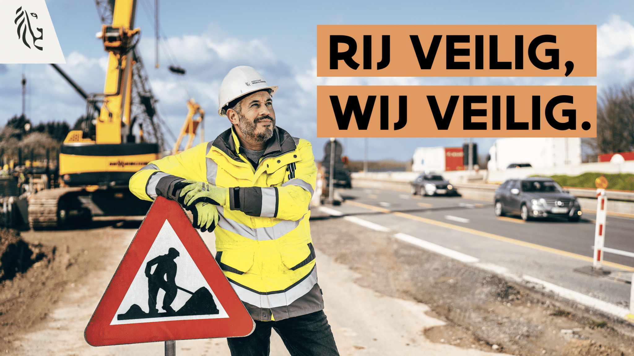 Campagne ‘Rij veilig, wij veilig’ vraagt aandacht voor het veilig rijden langs werven