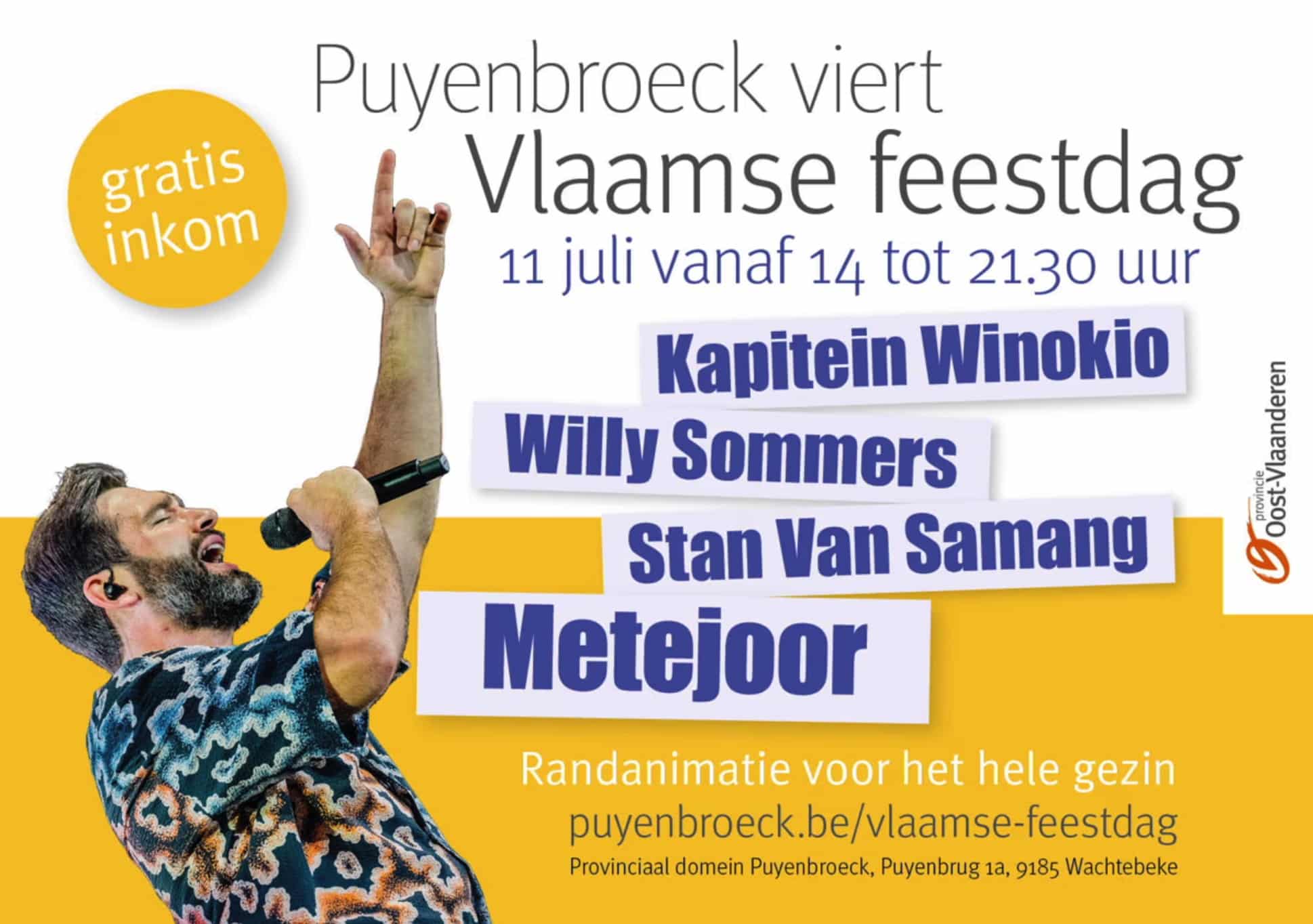 Vier de Vlaamse Feestdag in domein Puyenbroeck
