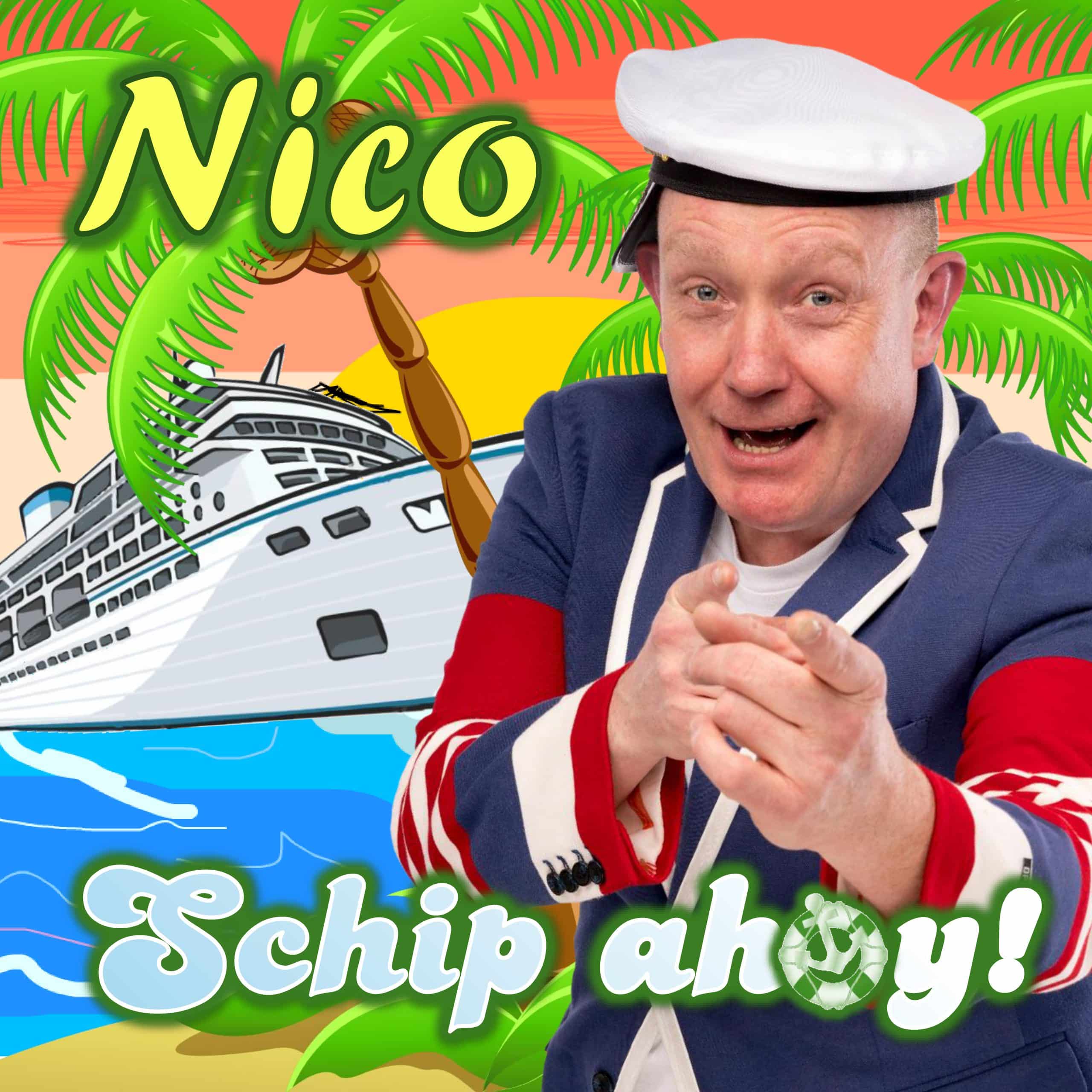 Zanger Nico op zomercruise met Schip Ahoy