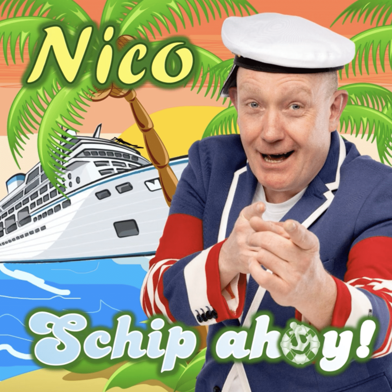 Zanger Nico op zomercruise met Schip Ahoy