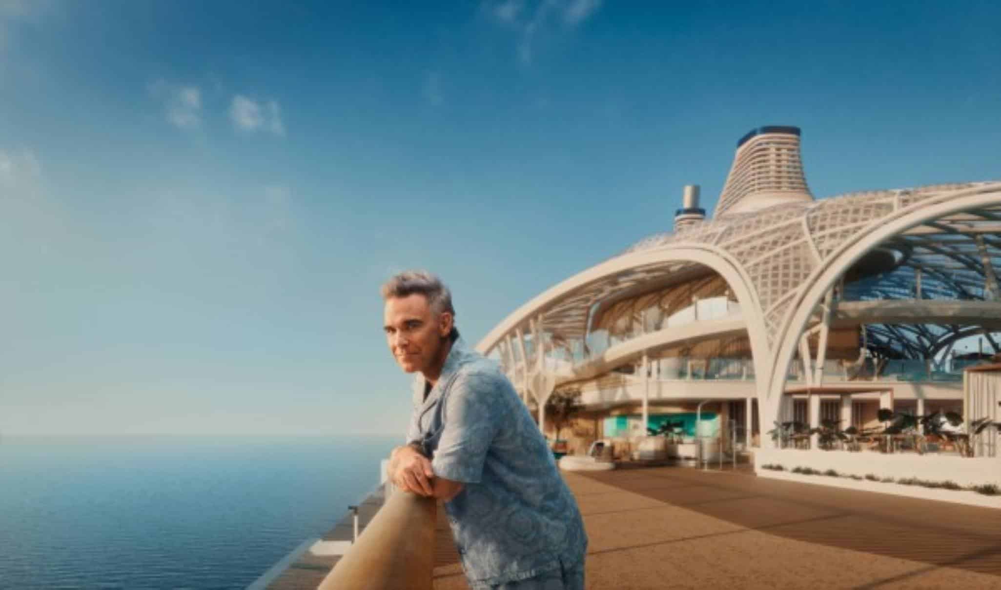 Robbie Williams wordt feel-good-ambassadeur van het nieuwe cruiseschip mein schiff relax