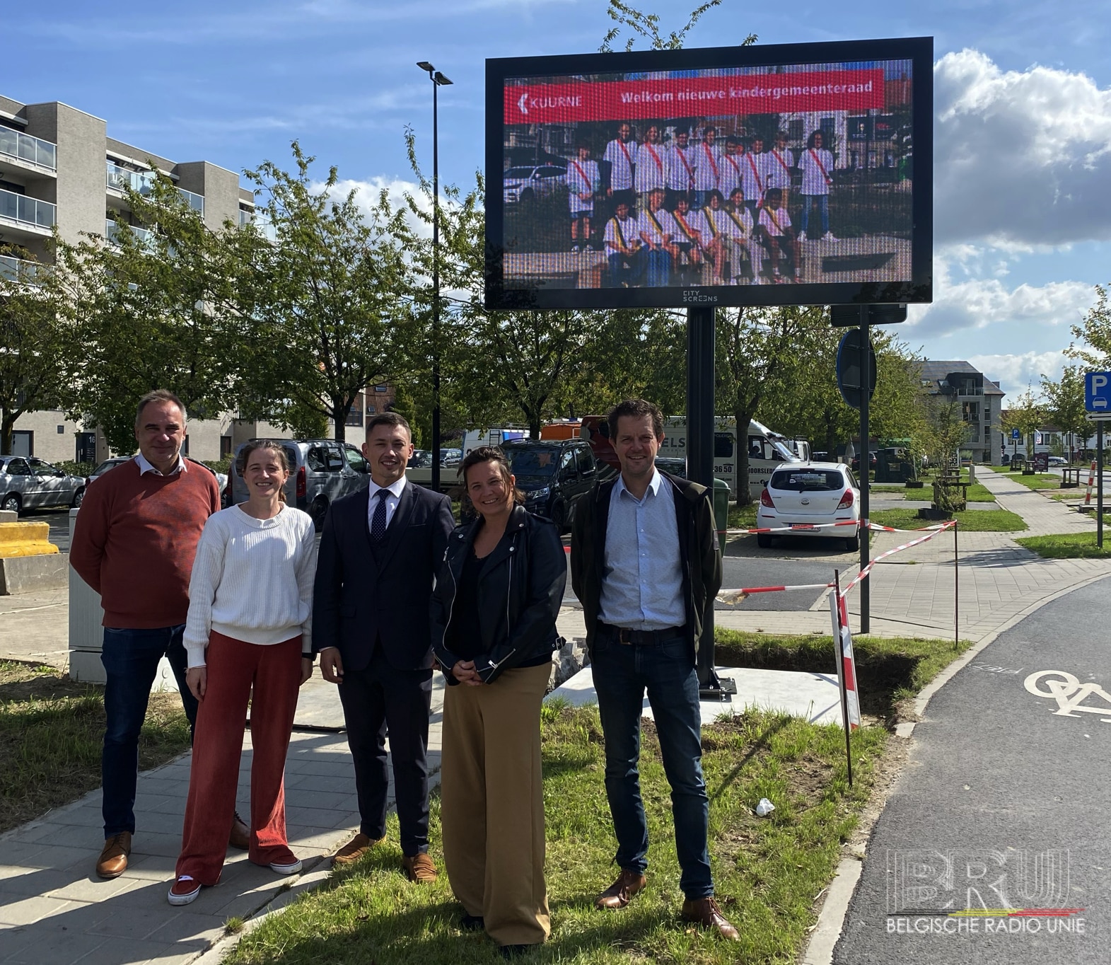 Twee nieuwe LED-screens laten de inwoners van Kuurne onmiddellijk de gemeentelijke nieuwtjes zien