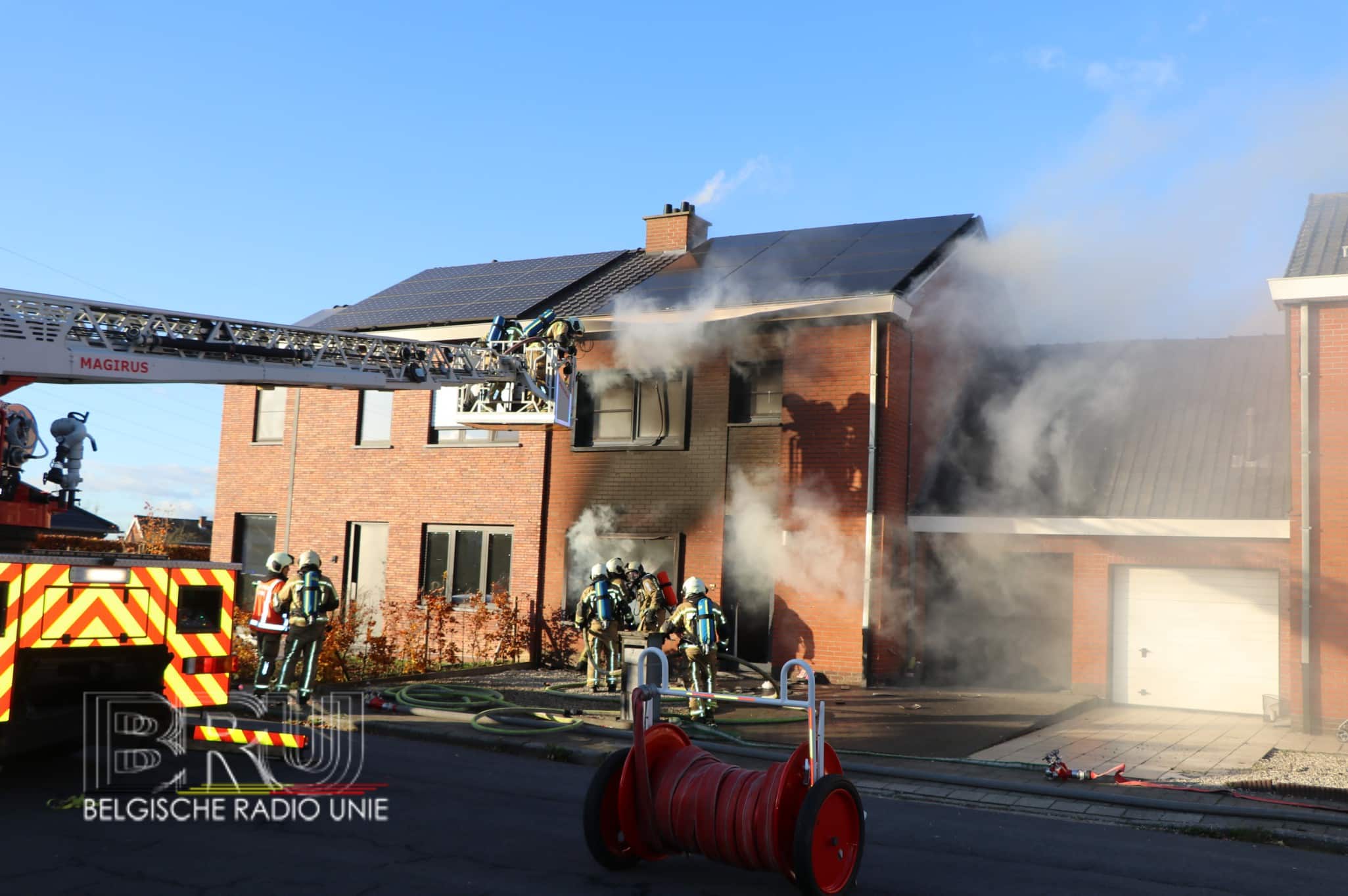 Brand woning Elfde Juliestraat Lendelede