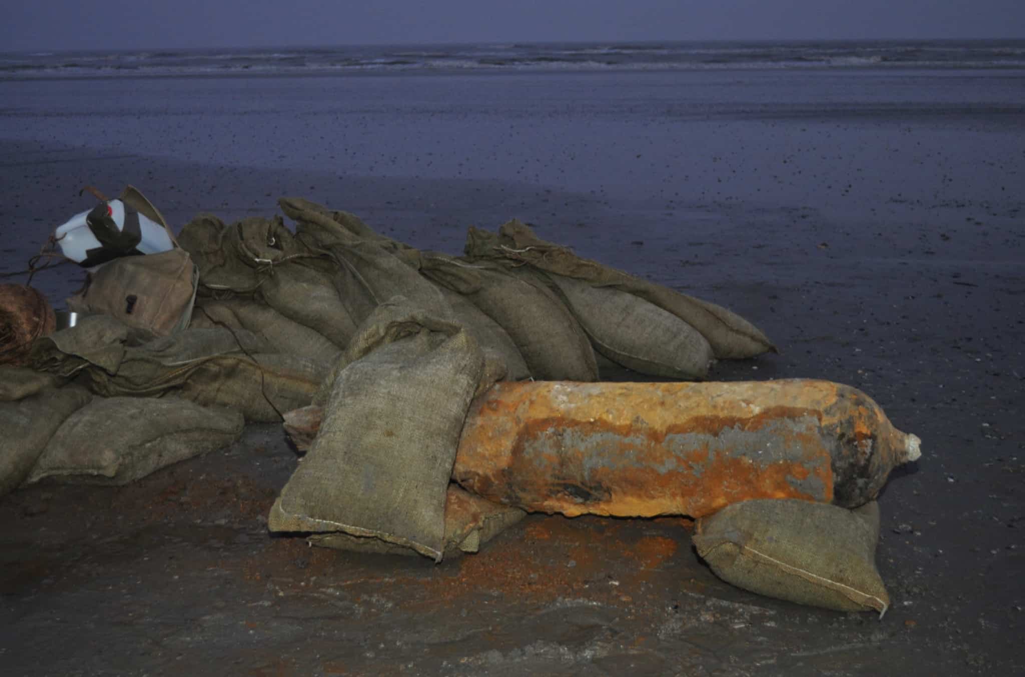 Munitiescan op stranden van Westende en Lombardsijde