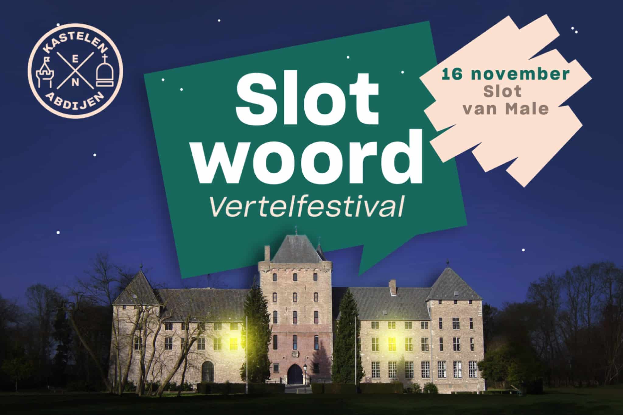 Vertelfestival ‘Slotwoord’ in het Slot van Male