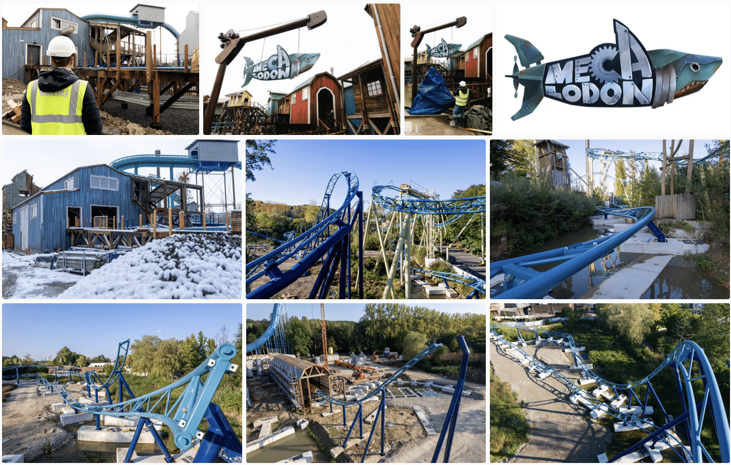 Bij Walibi Belgium duikt Mecalodon op uit de wateren van Dock World