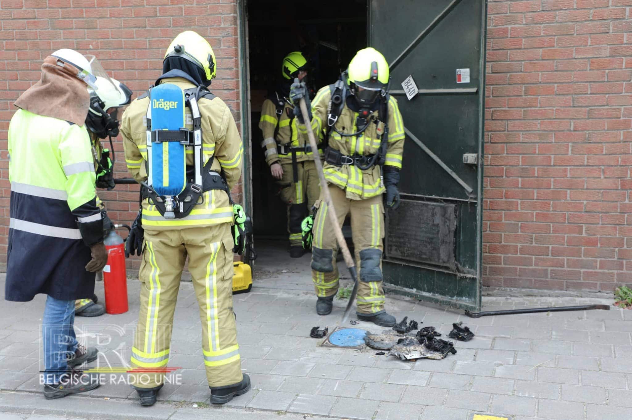 Brand in hoogspanningscabine