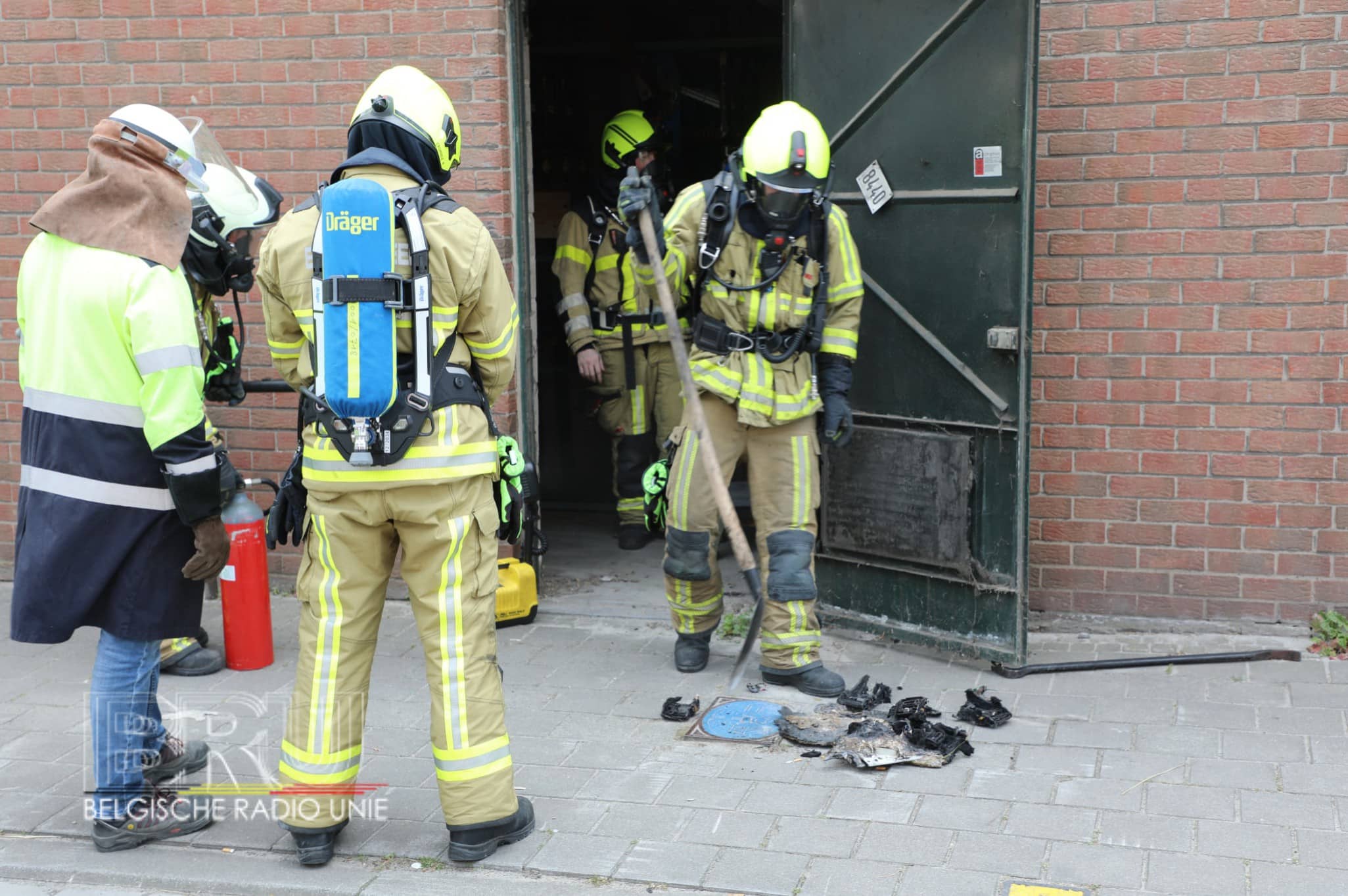 Brand in hoogspanningscabine