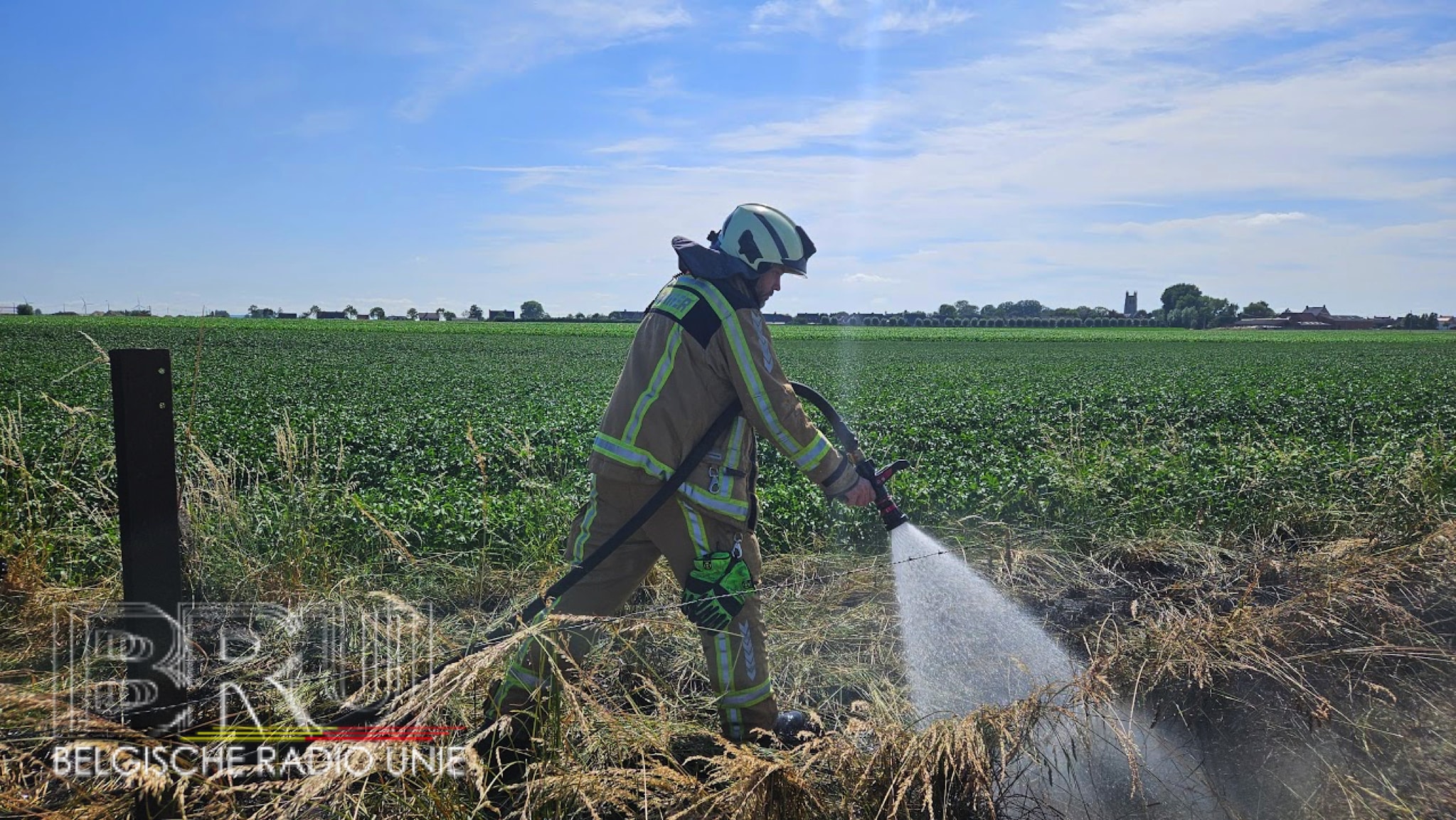 Grasbrand In Woesten
