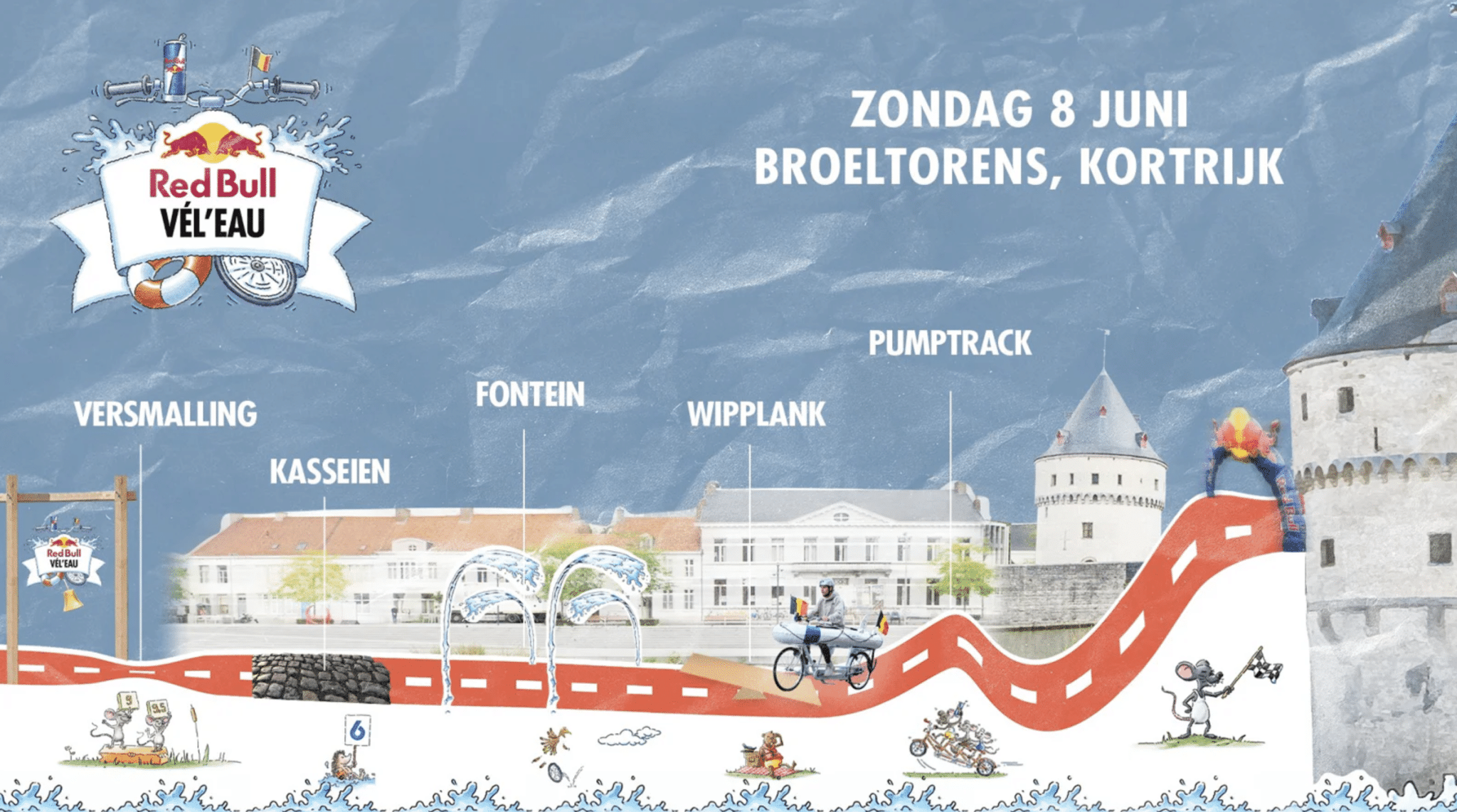 Dit is het parcours van Red Bull Vél'eau