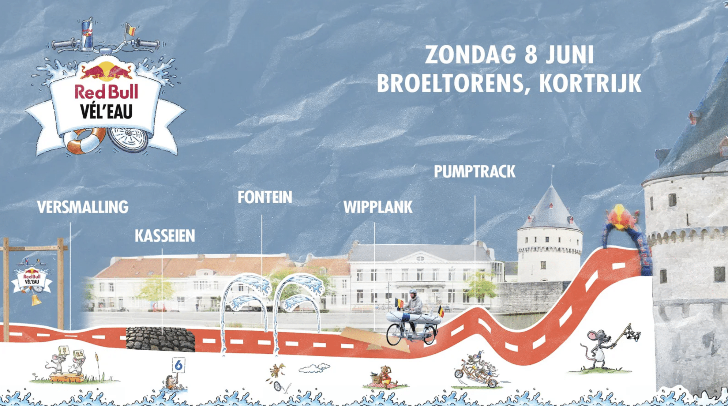 Dit is het parcours van Red Bull Vél'eau