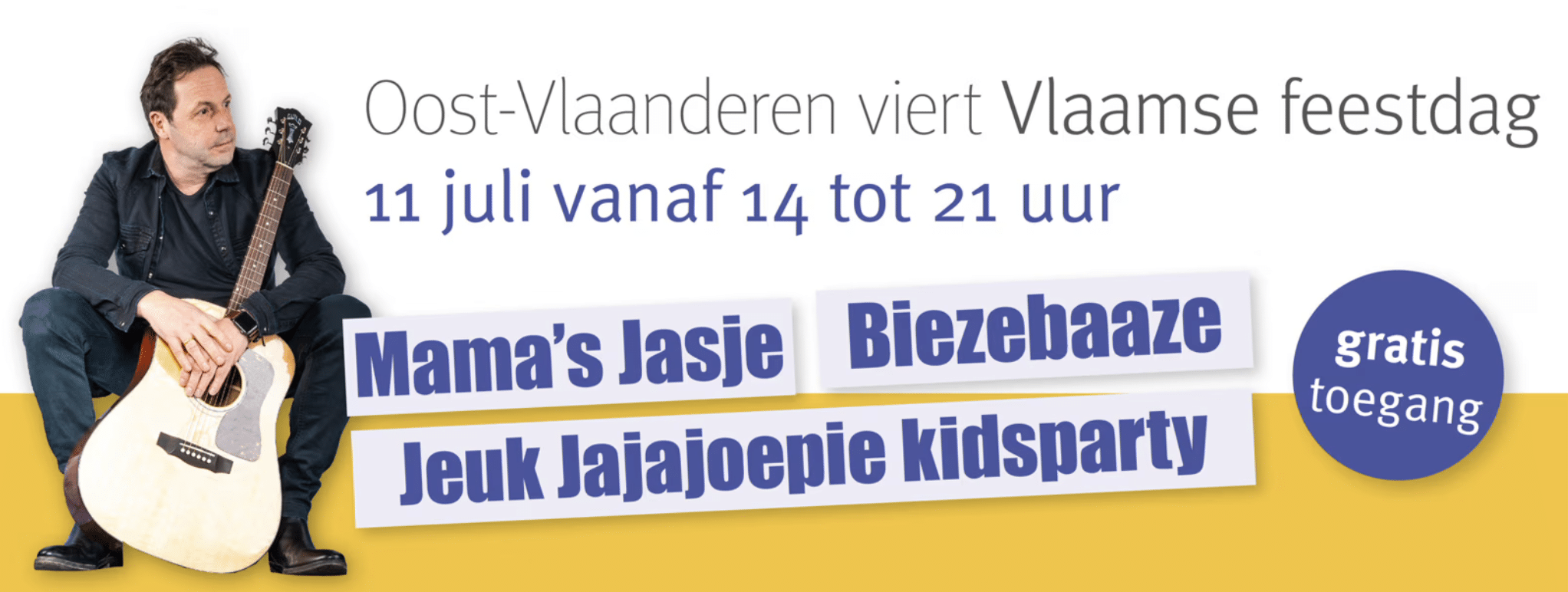 Vier de Vlaamse Feestdag in domein Puyenbroeck: gratis festival op vrijdag 11 juli van 14 tot 21 uur