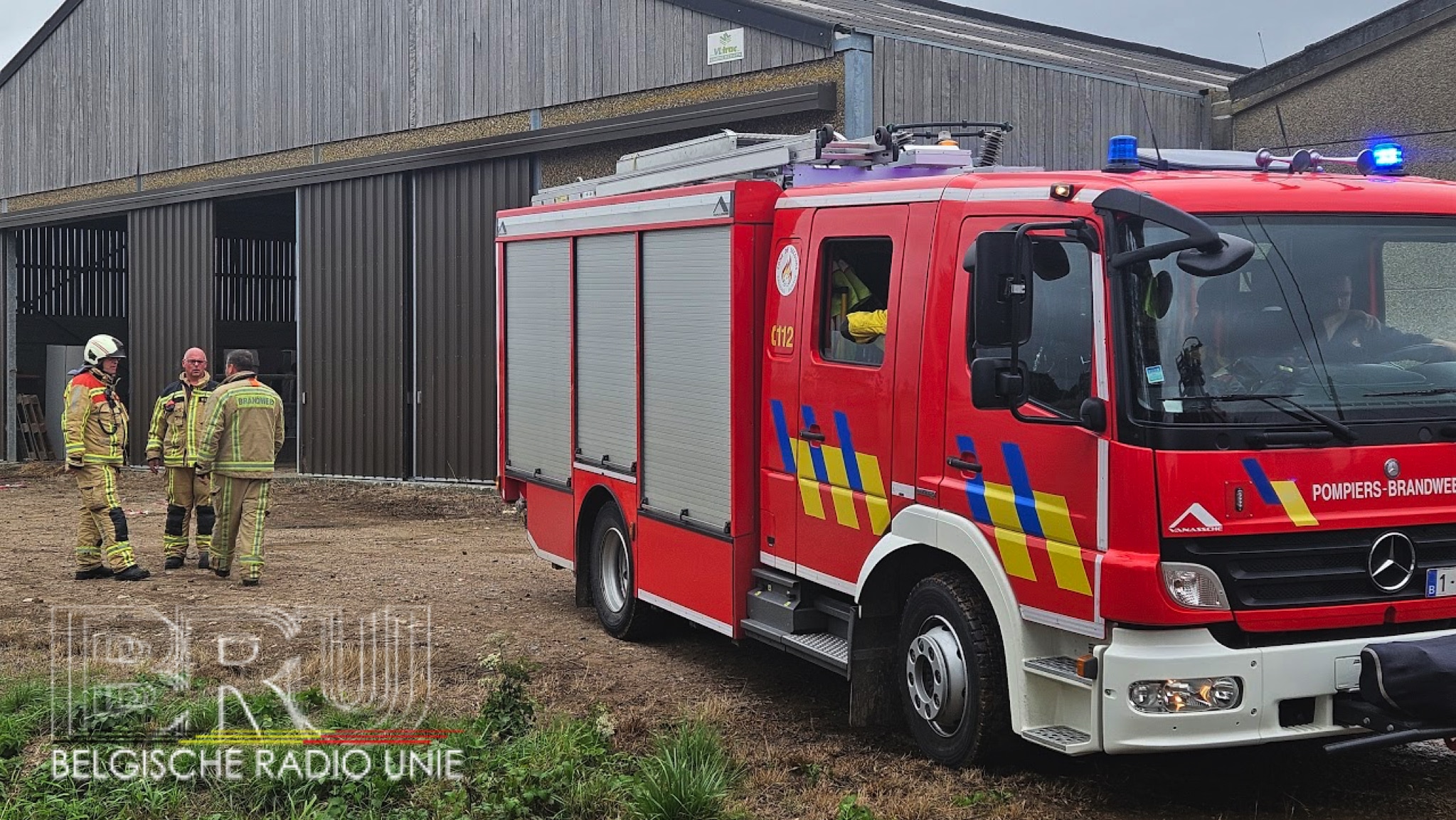 Loodsbrand in Wijtschate