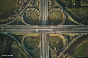 Aanpassing op verkeerswisselaar Aalbeke aan parallelweg E403 vanuit Frankrijk: werken vanaf 22 september