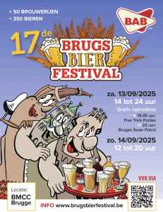 BAB vzw organiseert de 17e editie van het Brugs BierFestival op 13 & 14 september 2025