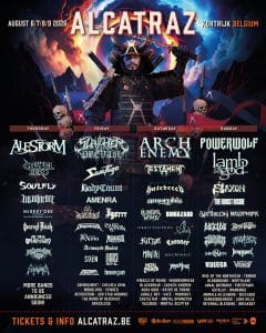 Alcatraz Metal Festival 2026 kondigt 66 nieuwe namen aan