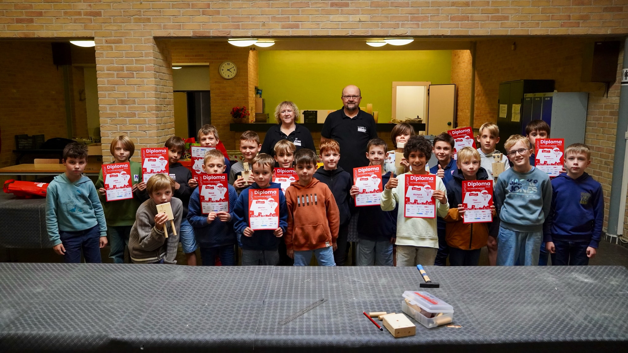 Diploma-uitreikingen voor jonge technici in Wevelgem en Gullegem