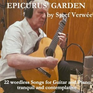 Steef Verwée in de tuin van Epicurus