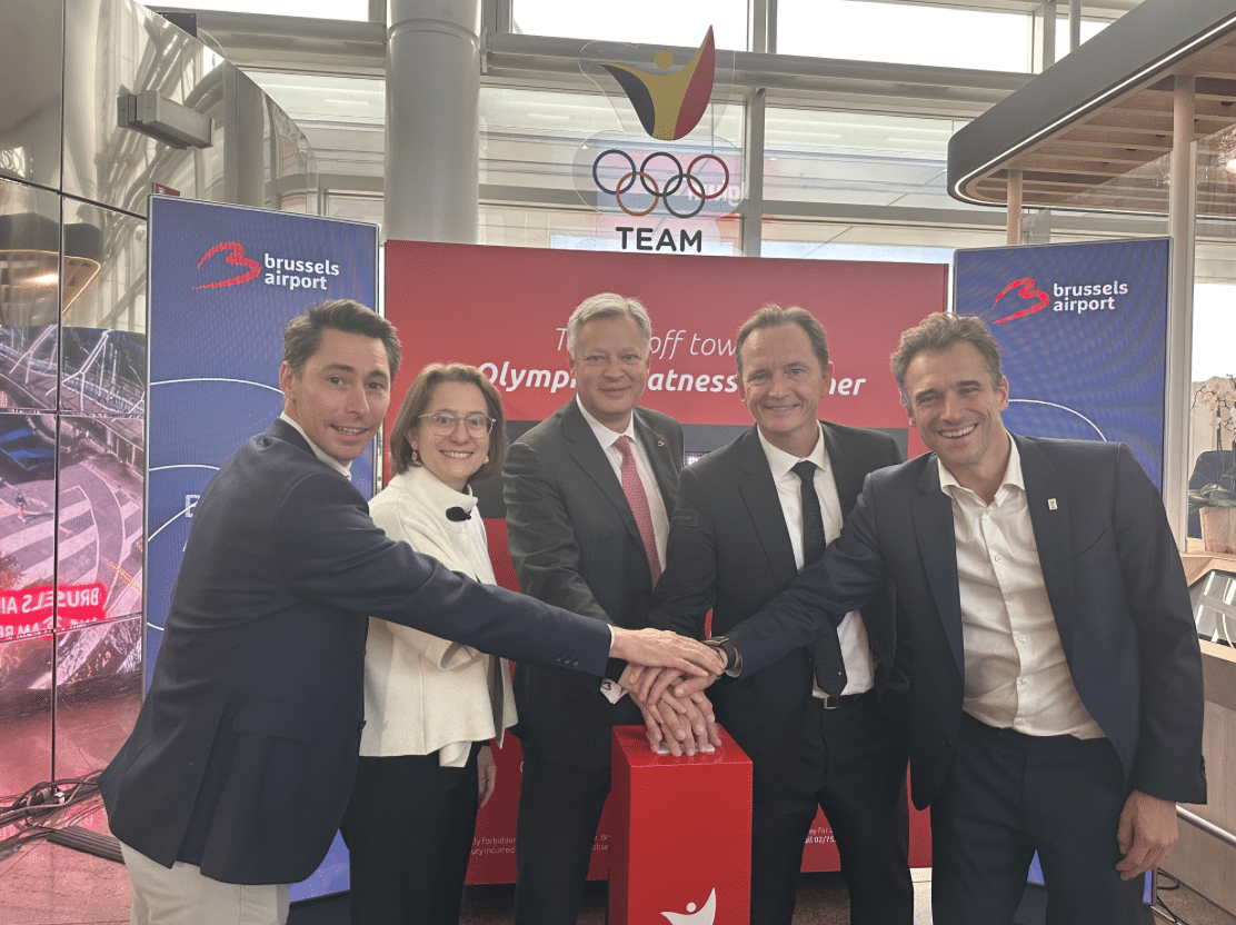 Brussels Airport, Team Belgium en Paralympic Team Belgium starten aftelklok in de vertrekhal van de luchthaven