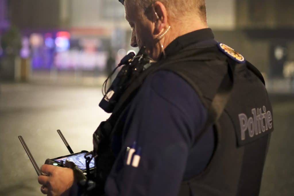 Drone operator Politiecontrole Grensleie