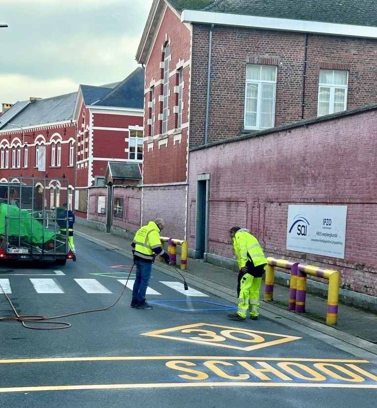 Schoolomgevingen veiliger dankzij octopusmarkeringen en fietssuggestiestroken
