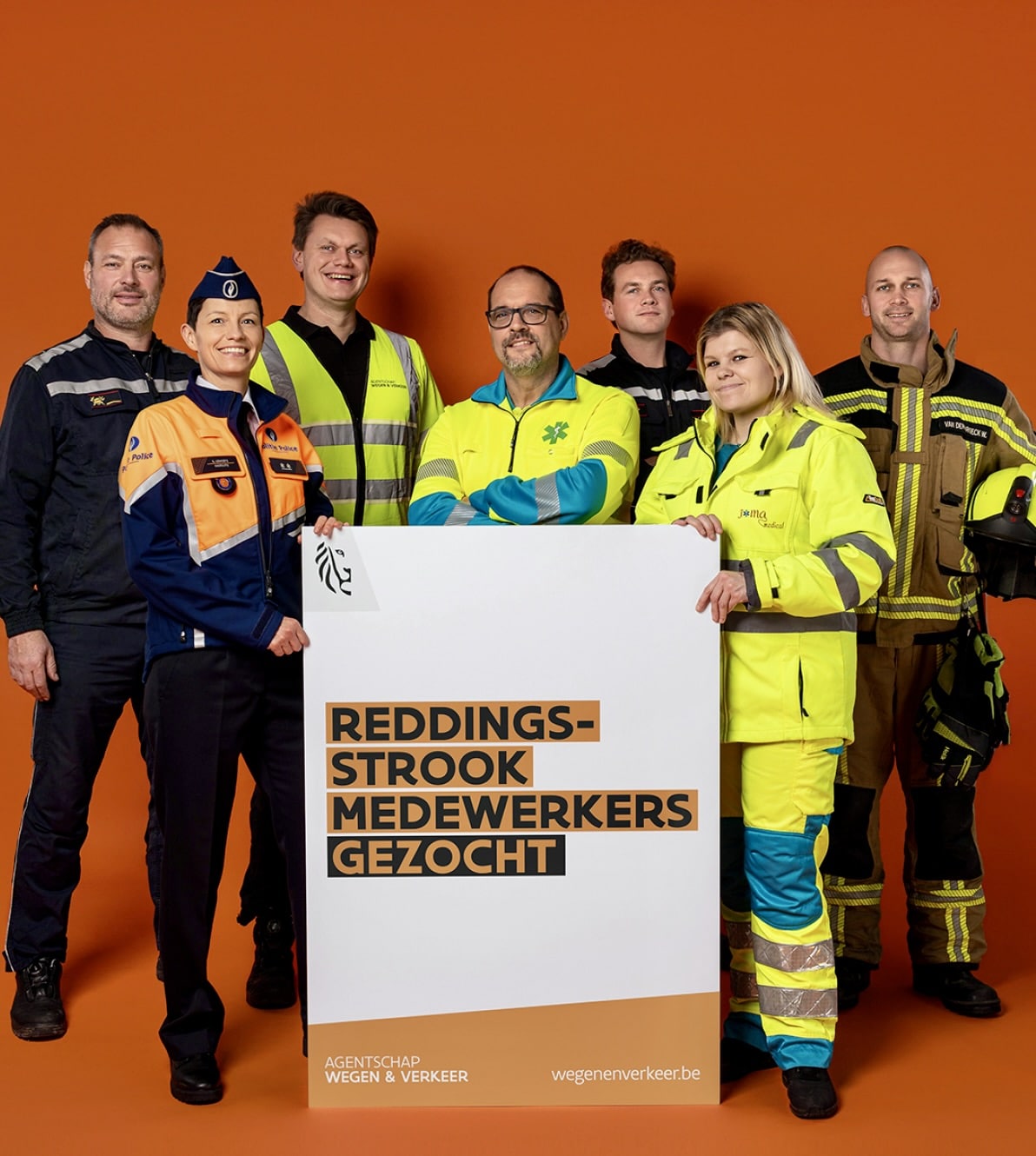 Hulpverleners zoeken 7,9 miljoen reddingsstrookmedewerkers in nieuwe campagne Wegen en Verkeer 