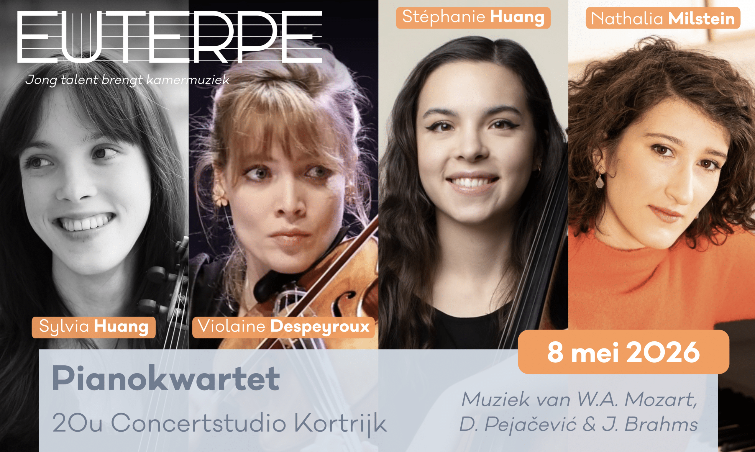 Euterpe vzw organiseert pianokwartetten met de zussen Huang