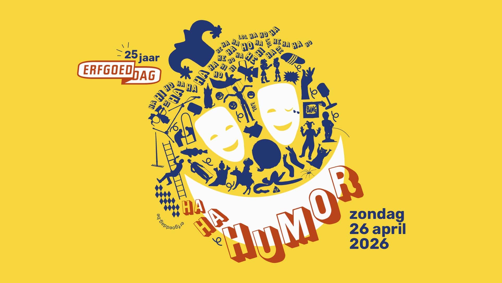 Provincie Oost-Vlaanderen pakt uit met breed aanbod humoristische activiteiten op Erfgoeddag