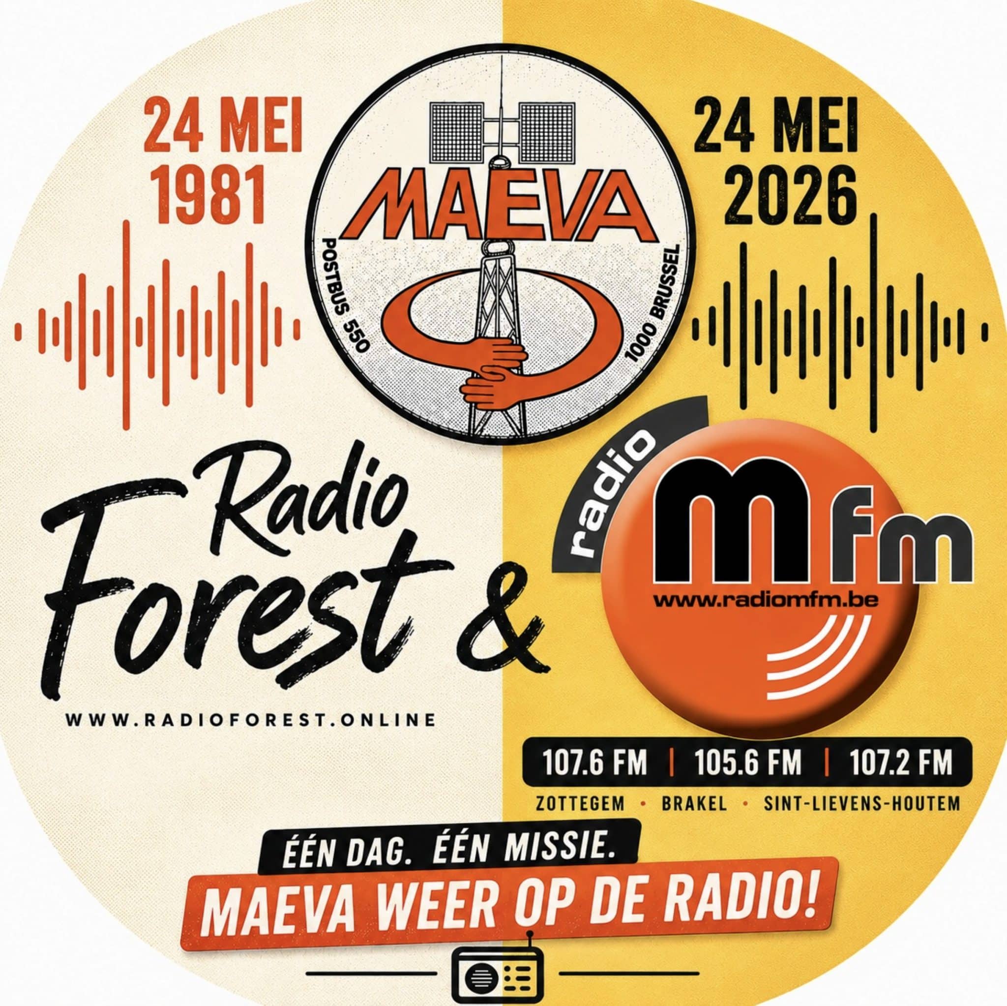 45 jaar Radio Maeva: legendarische vrije radio herleeft op 24 mei 2026