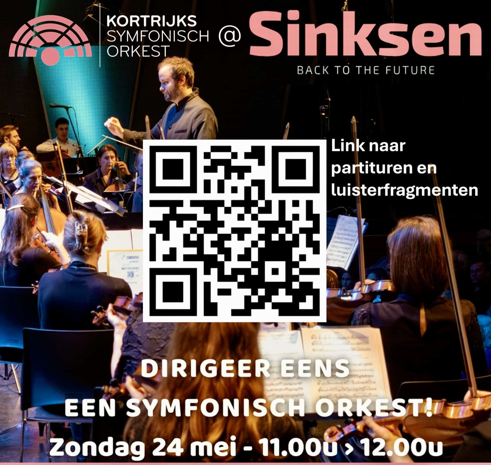 Zondag 24 mei: dirigeer eens een symfonisch orkest op de Grote Markt van Kortrijk