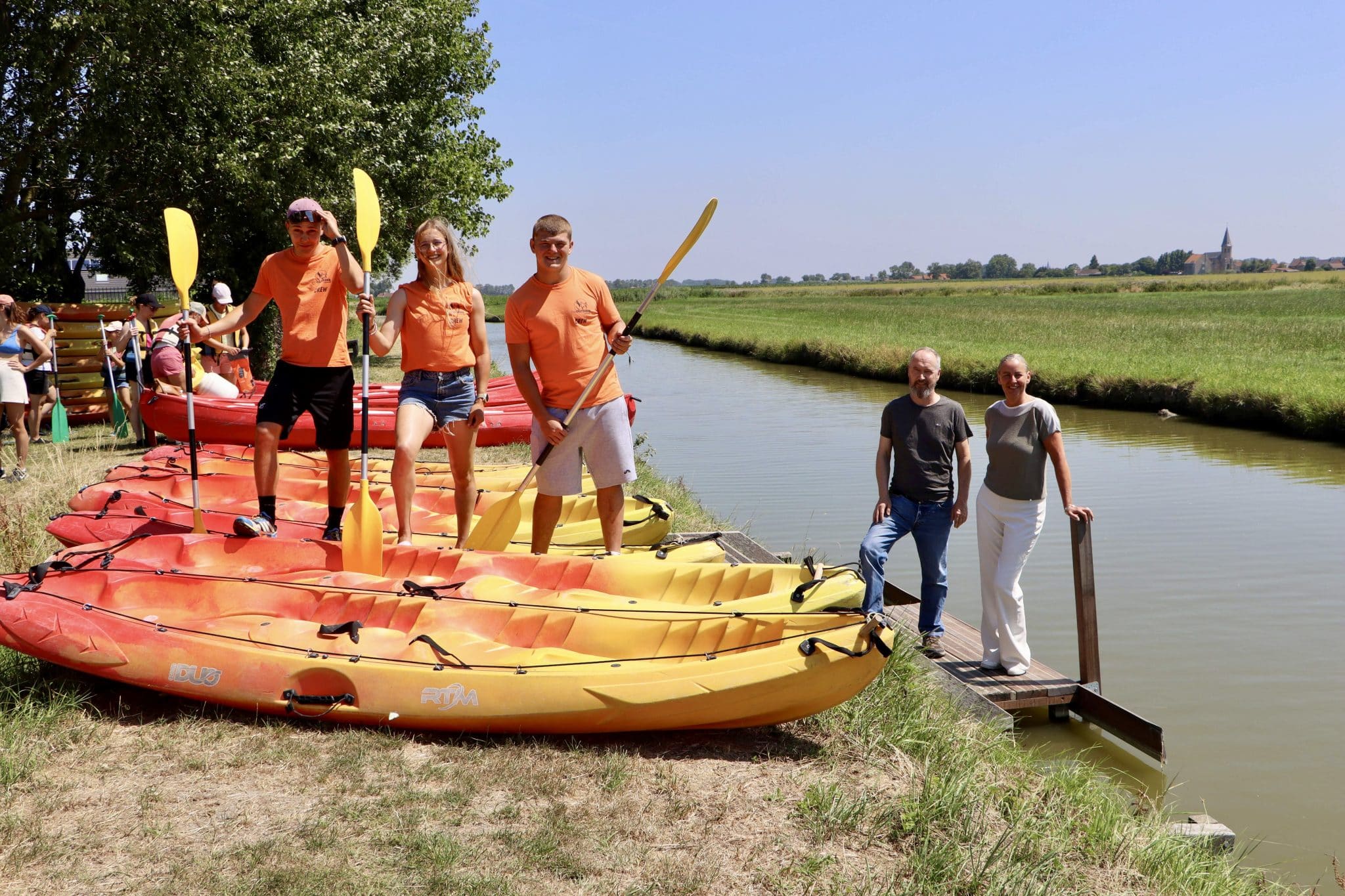Nieuwe aanlegsteigers voor Middelkerkse kajakroute