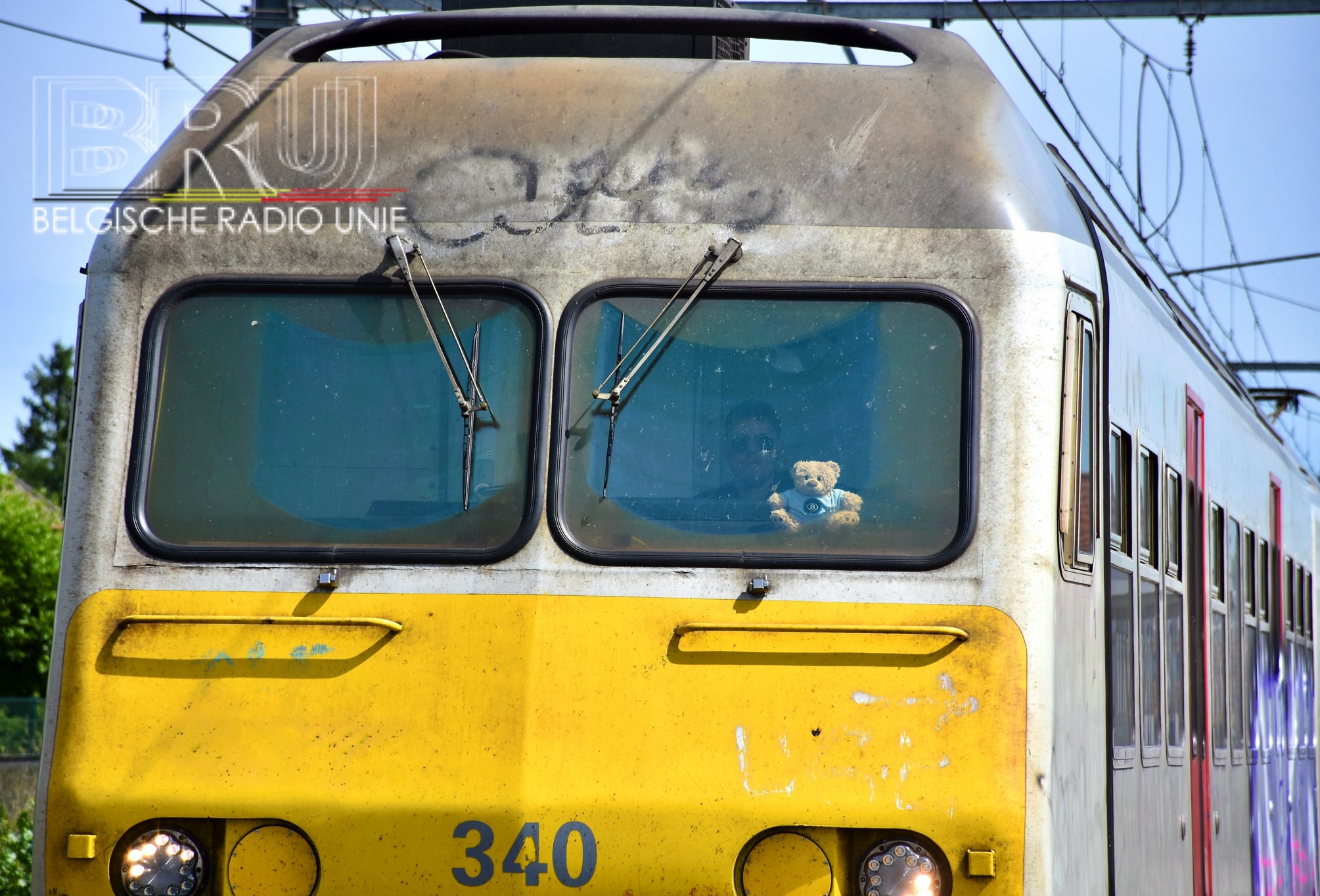 Teddy The Traindriver en Pieterjan gespot aan Zedelgem station