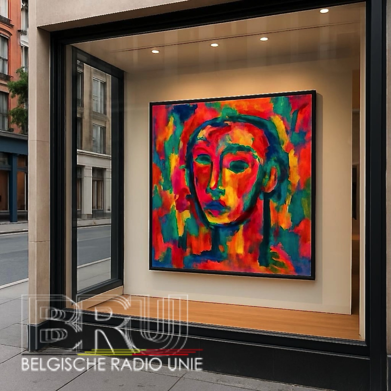 Kunst in de etalages