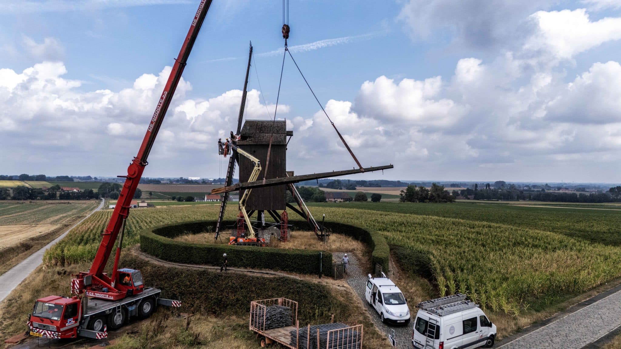 Provincie start met herstelwerken Schietsjampettermolen