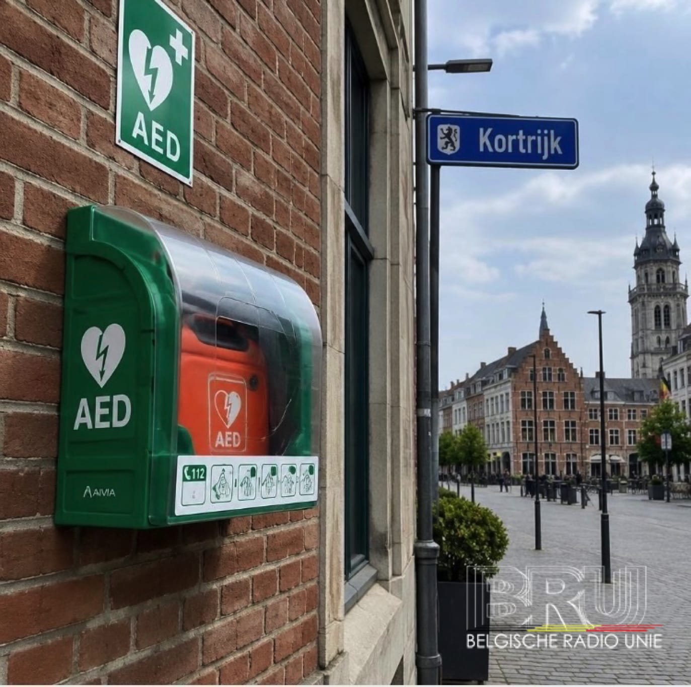 Rode Kruis-Vlaanderen vraagt inwoners van Kortrijk om de AED’s in hun buurt te controleren