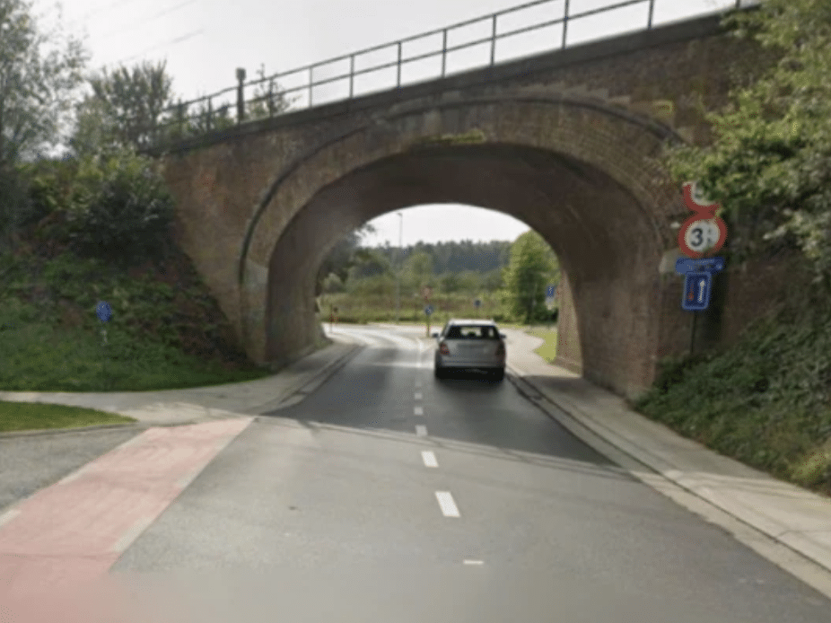Werken aan de spoorwegbruggen in Merelbeke-Melle