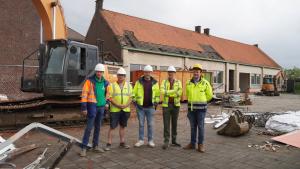 Afbraak gemeenteschool Moorsele