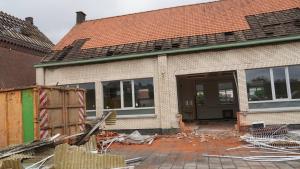 Afbraak gemeenteschool Moorsele